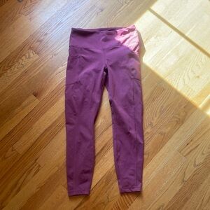 Yogolicious light pink leggings size medium normal wear